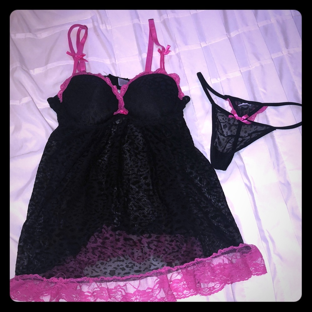 ❤️ SEXY Black Baby Doll Lingerie